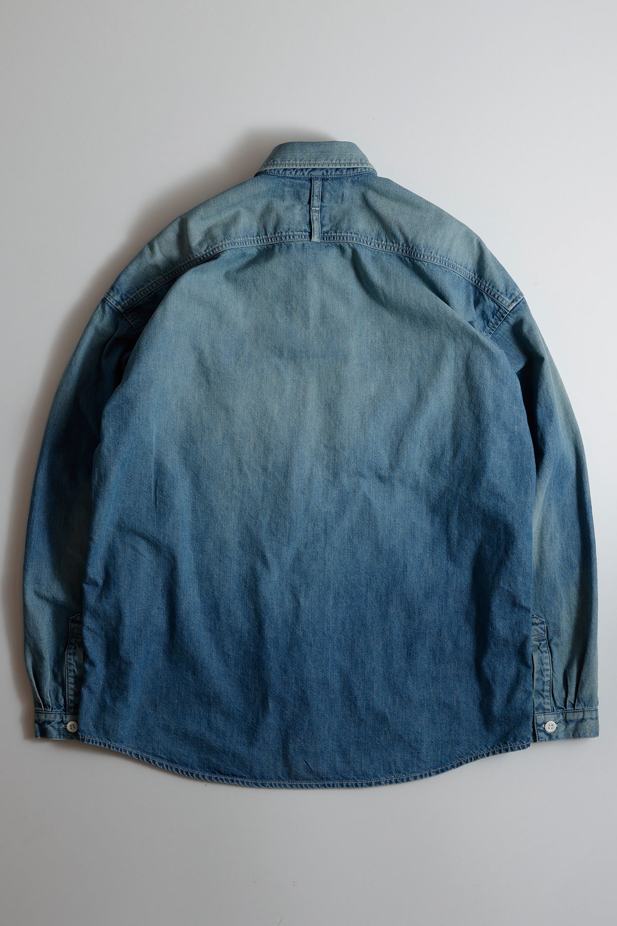 FUNDAMENTAL THIRD THIRD SHIRT 3YR WASH-INDIGO