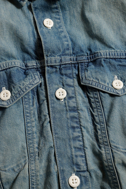 FUNDAMENTAL THIRD THIRD SHIRT 3YR WASH-INDIGO