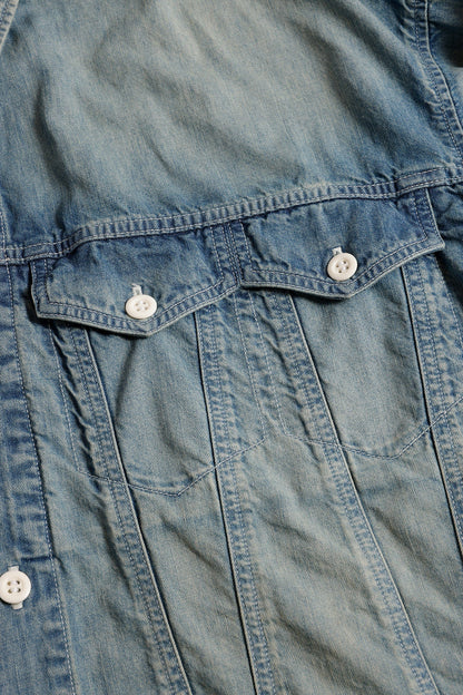 FUNDAMENTAL THIRD THIRD SHIRT 3YR WASH-INDIGO