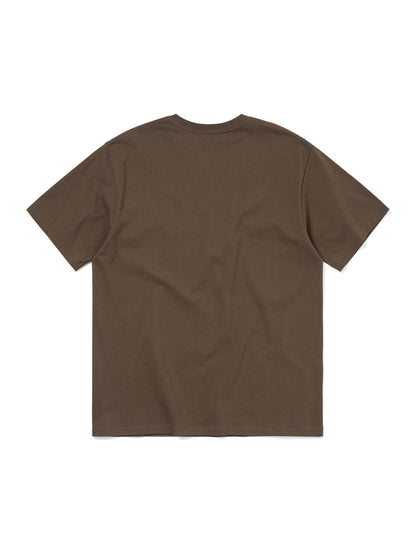 THIS IS NEVER THAT THIS THAT COLLAGE TEE-BROWN