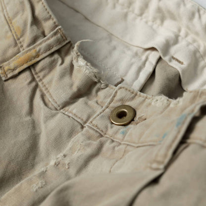MADNESS THRASHED WORK PANTS (MADE IN JAPAN)-BEIGE
