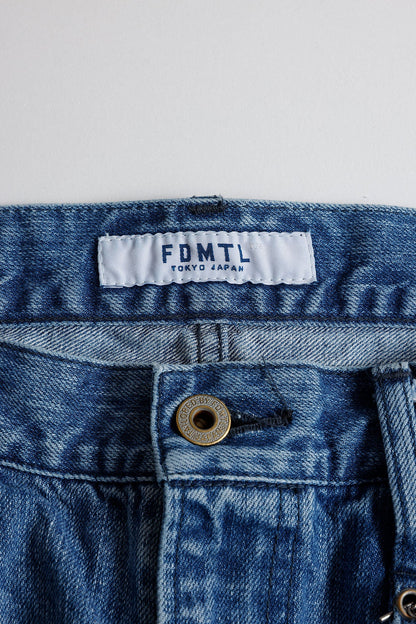 FUNDAMENTAL TIGER SASHIKO PANTS 3YR WASH-INDIGO