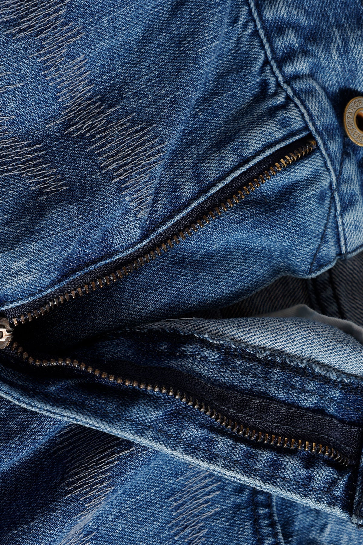 FUNDAMENTAL TIGER SASHIKO PANTS 3YR WASH-INDIGO