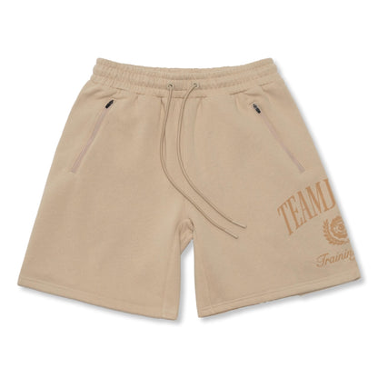 FLOCK BADGE LOOSE-FIT SHORTS
