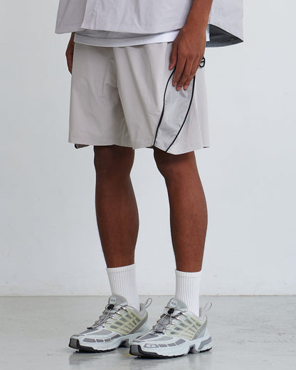 NINE POINT NINE TRIBUTARY BREATHE SHORTS-IVORY