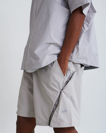 NINE POINT NINE TRIBUTARY BREATHE SHORTS-IVORY