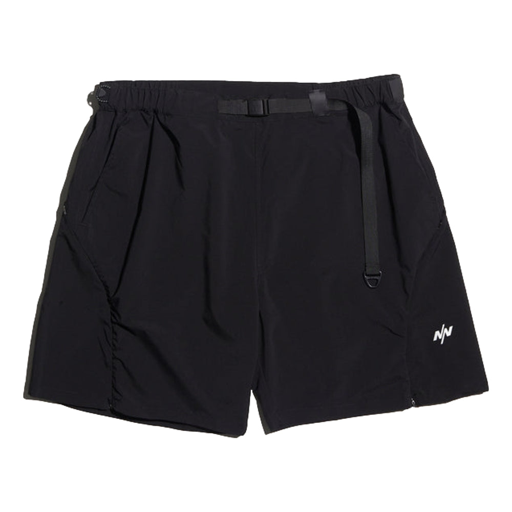 NINE POINT NINE TRIBUTARY BREATHE SHORTS-BLACK
