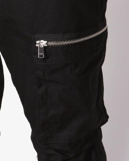 NONNATIVE TROOPER 6P TROUSERS COTTON GABARDINE-BLACK