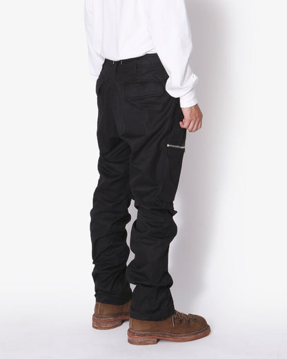 NONNATIVE TROOPER 6P TROUSERS COTTON GABARDINE-BLACK