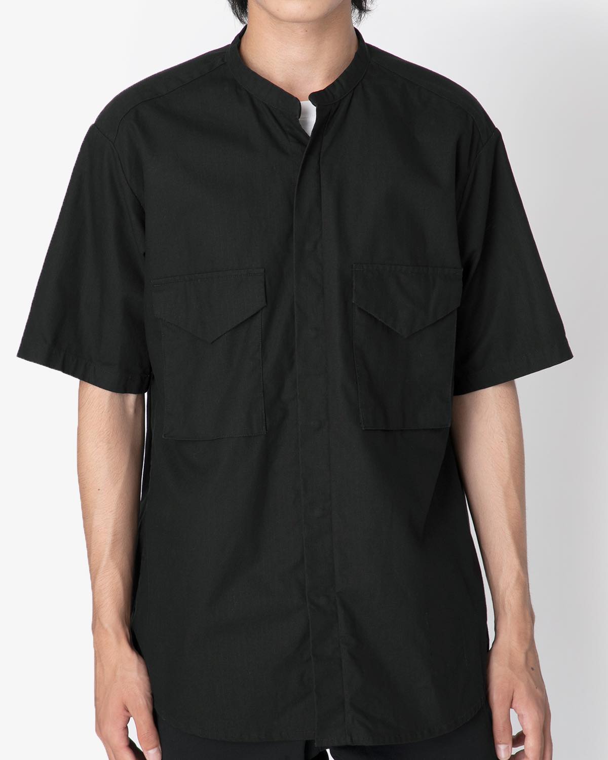 NONNATIVE TROOPER S/S SHIRT COTTON RIPSTOP-BLACK
