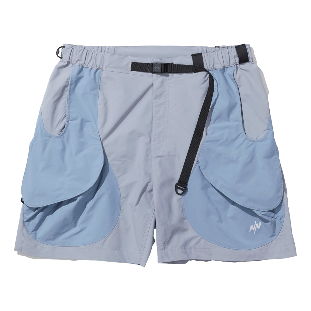 NINE POINT NINE TRUCK WILD 3D POCKET SHORTS-ICE GREY