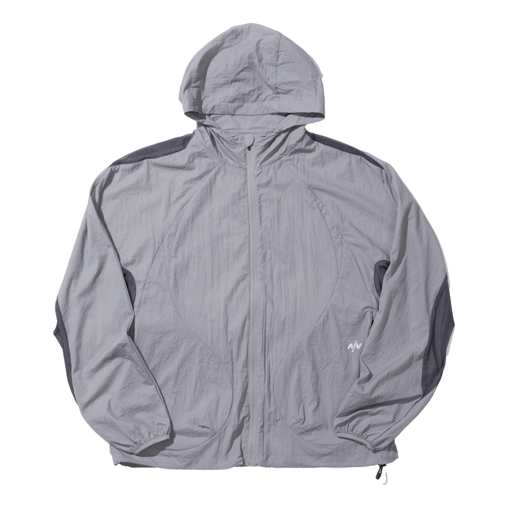 NINE POINT NINE TRUCK WILD 3D POCKET TRANSPARENT JACKET-LIGHT GREY