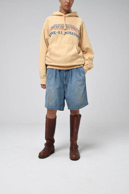 BOWWOW US ARMY DENIM SHORTS AGED-INDIGO