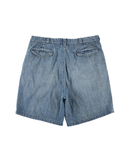 BOWWOW US ARMY DENIM SHORTS AGED-INDIGO