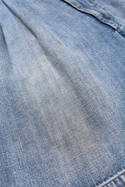BOWWOW US ARMY DENIM SHORTS AGED-INDIGO