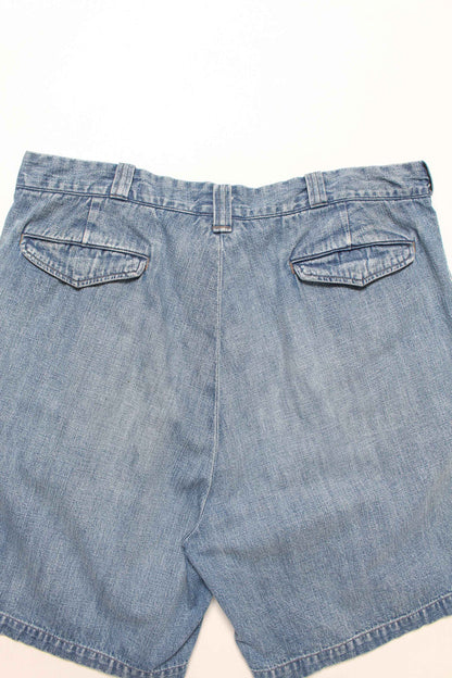 BOWWOW US ARMY DENIM SHORTS AGED-INDIGO