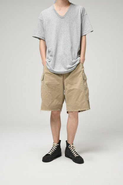BOWWOW US ARMY MOUTAIN TROOPER SHORTS AGED-BEIGE