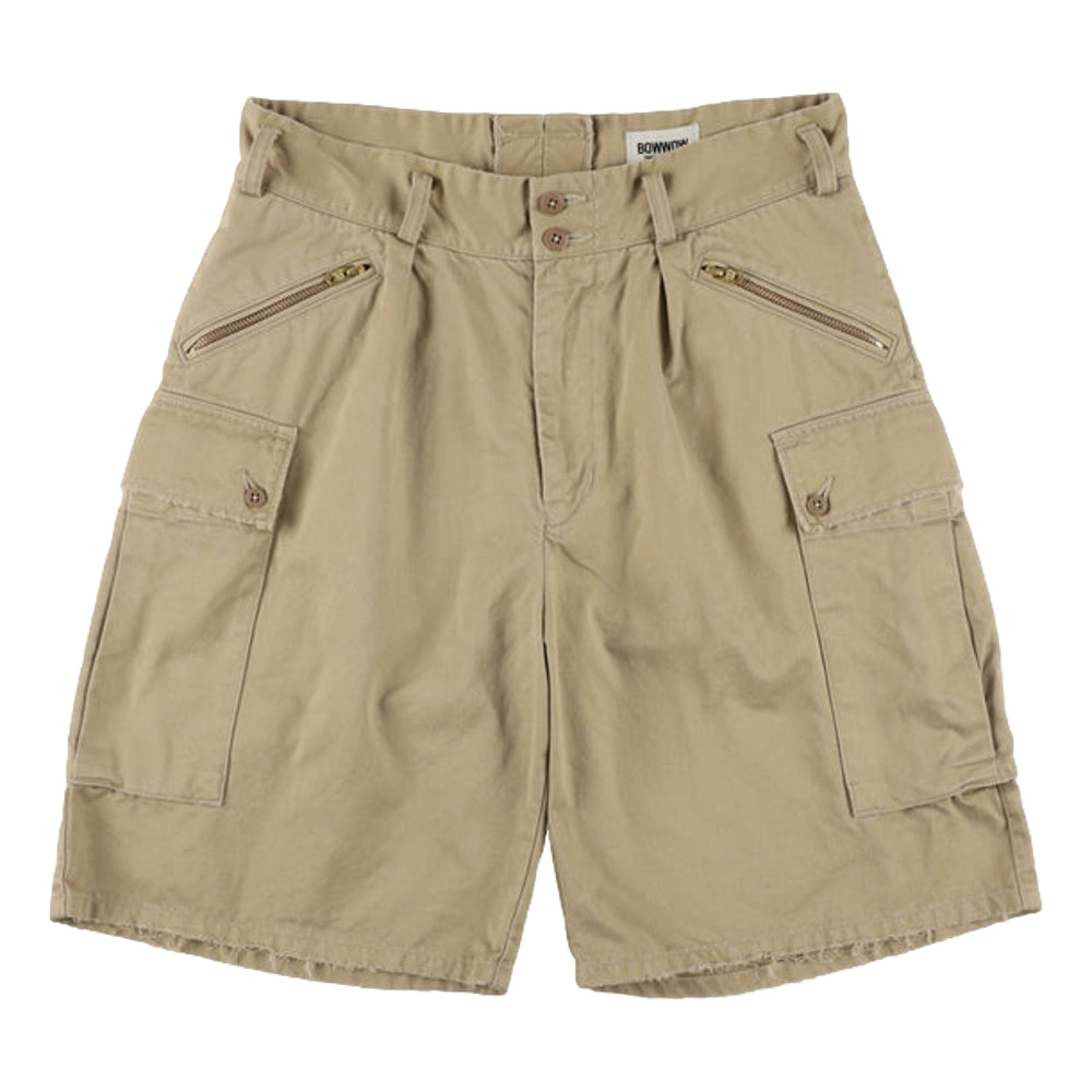 BOWWOW US ARMY MOUTAIN TROOPER SHORTS AGED-BEIGE