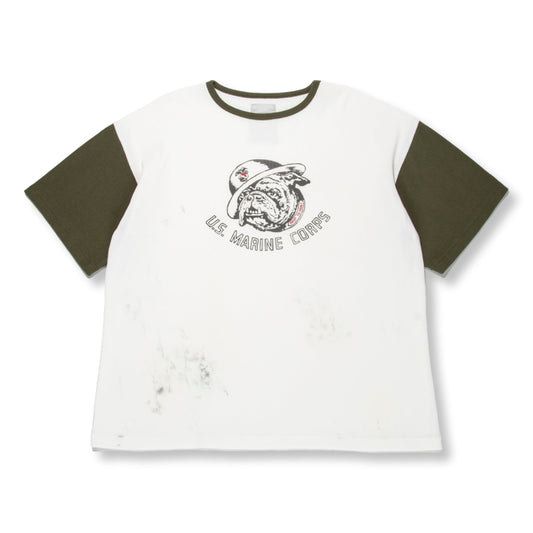 BOWWOW USMC BULLDOG RIBBED SS CS AGING-WHITE