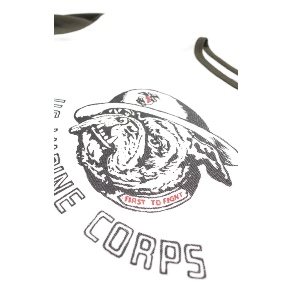 BOWWOW USMC BULLDOG RIBBED SS CS AGING-WHITE