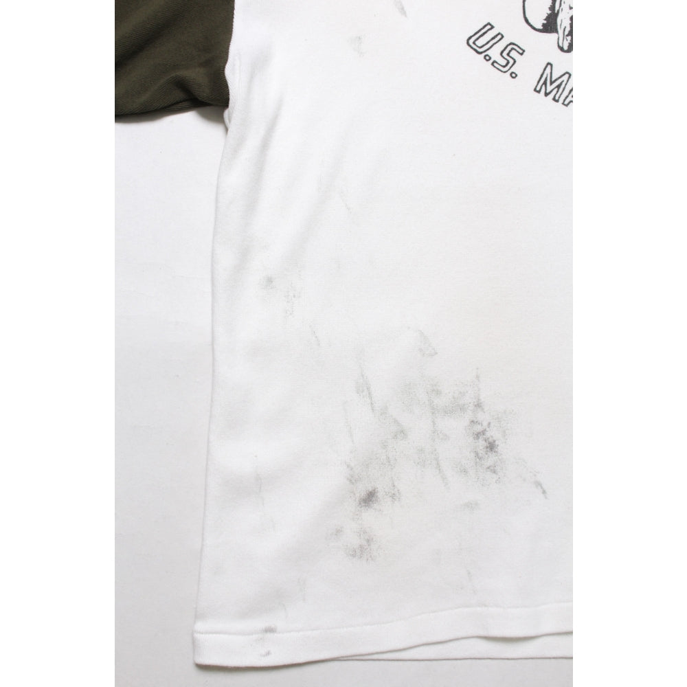 BOWWOW USMC BULLDOG RIBBED SS CS AGING-WHITE