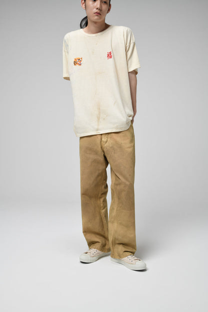 BOWWOW USMC P-41 HBT TROUSERS AGED-OLIVE YELLOW