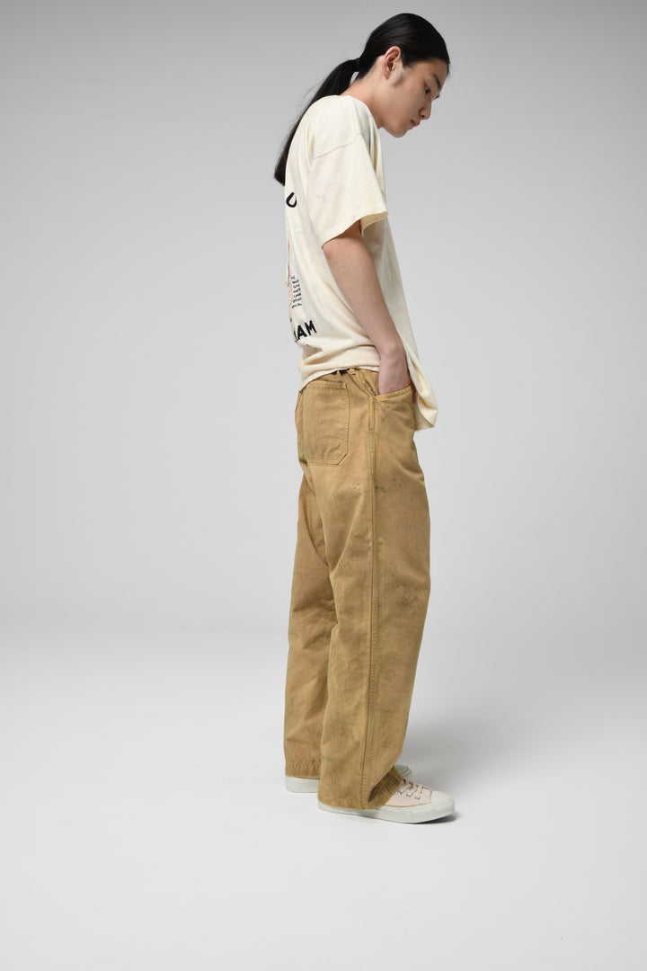 BOWWOW USMC P-41 HBT TROUSERS AGED-OLIVE YELLOW
