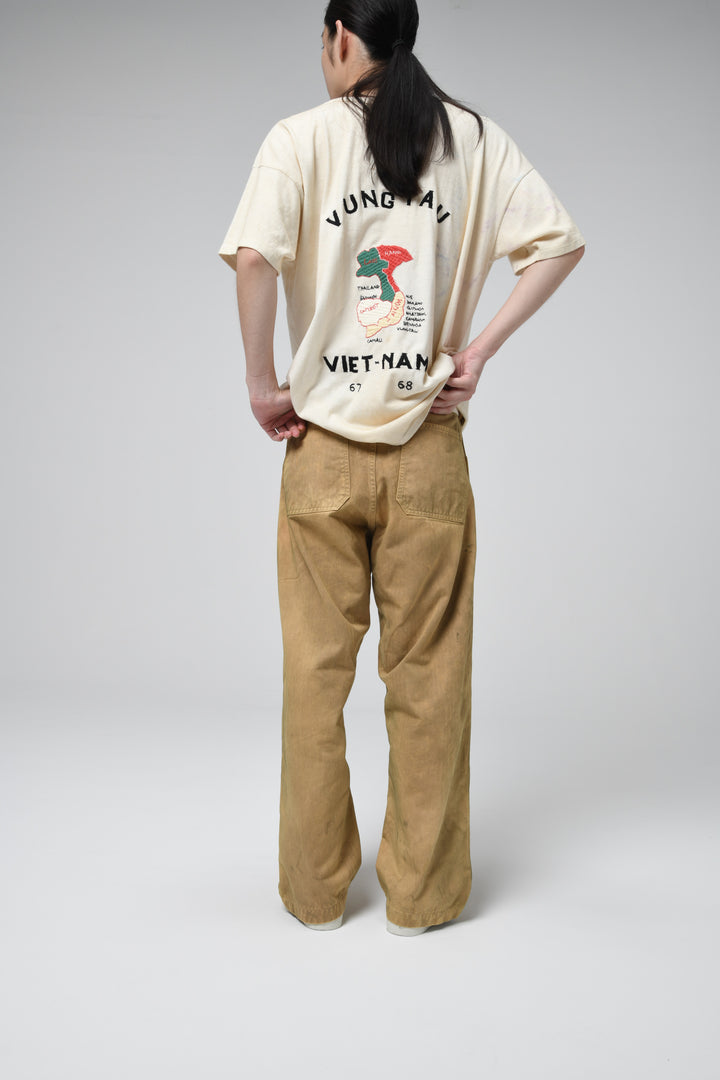 BOWWOW USMC P-41 HBT TROUSERS AGED-OLIVE YELLOW