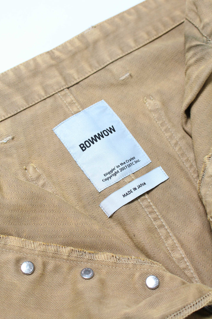 BOWWOW USMC P-41 HBT TROUSERS AGED-OLIVE YELLOW