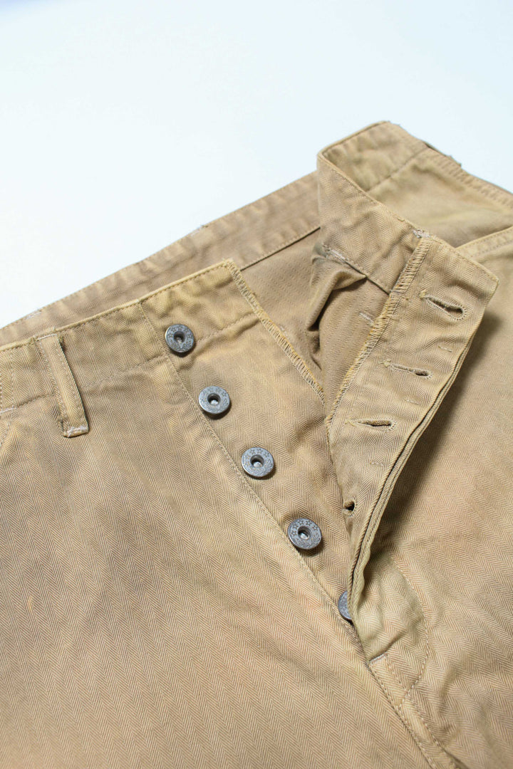BOWWOW USMC P-41 HBT TROUSERS AGED-OLIVE YELLOW
