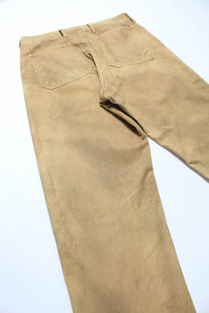 BOWWOW USMC P-41 HBT TROUSERS AGED-OLIVE YELLOW
