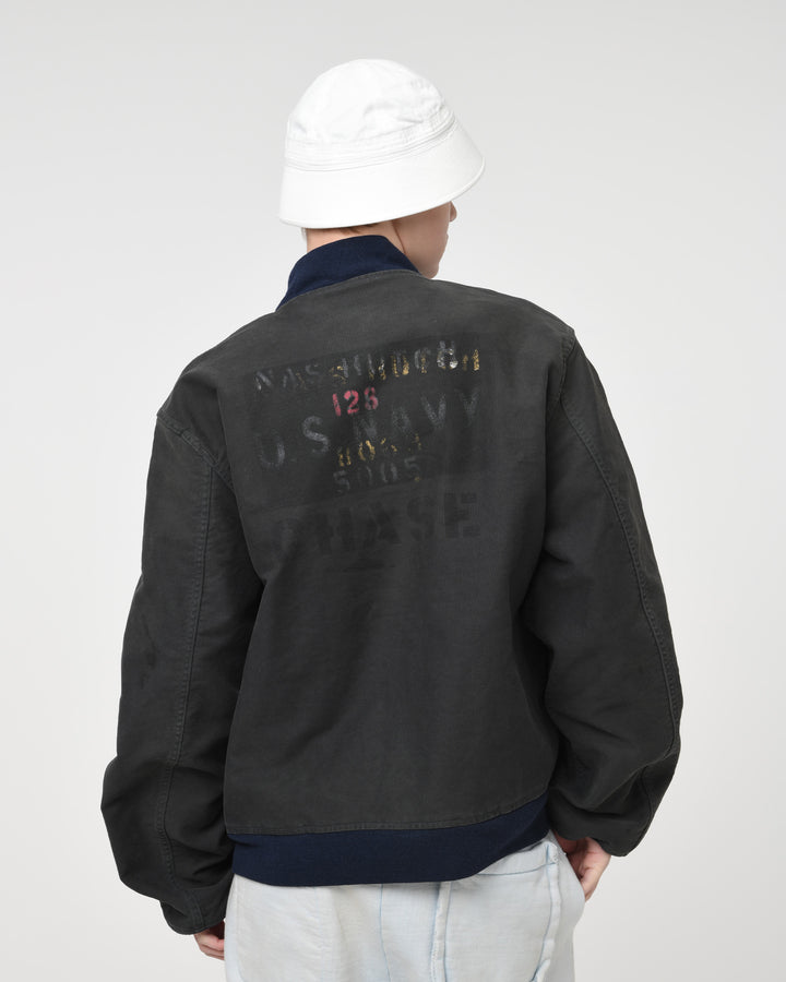 BOWWOW USN DECK ZIP JACKET AGED-NAVY