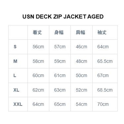 BOWWOW USN DECK ZIP JACKET AGED-NAVY
