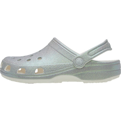CROCS UNISEX CLASSIC IRIDESCENT GLITTER CG-WHITE
