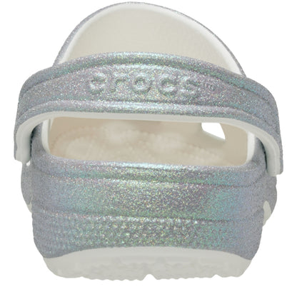 CROCS UNISEX CLASSIC IRIDESCENT GLITTER CG-WHITE