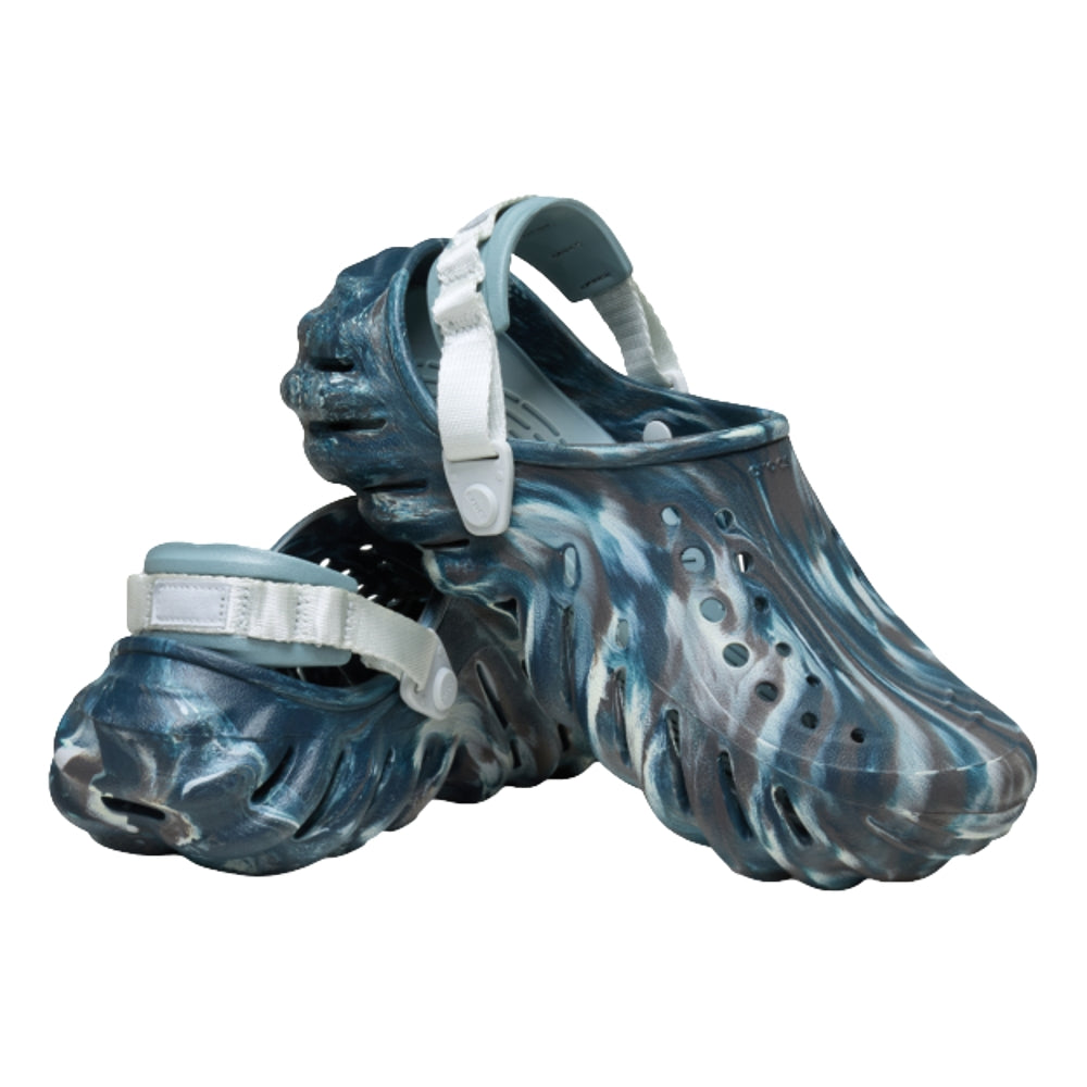 CROCS UNISEX ECHO MARBLED CLOG-BLACK SAND/MULTI