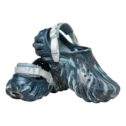 CROCS UNISEX ECHO MARBLED CLOG-BLACK SAND/MULTI