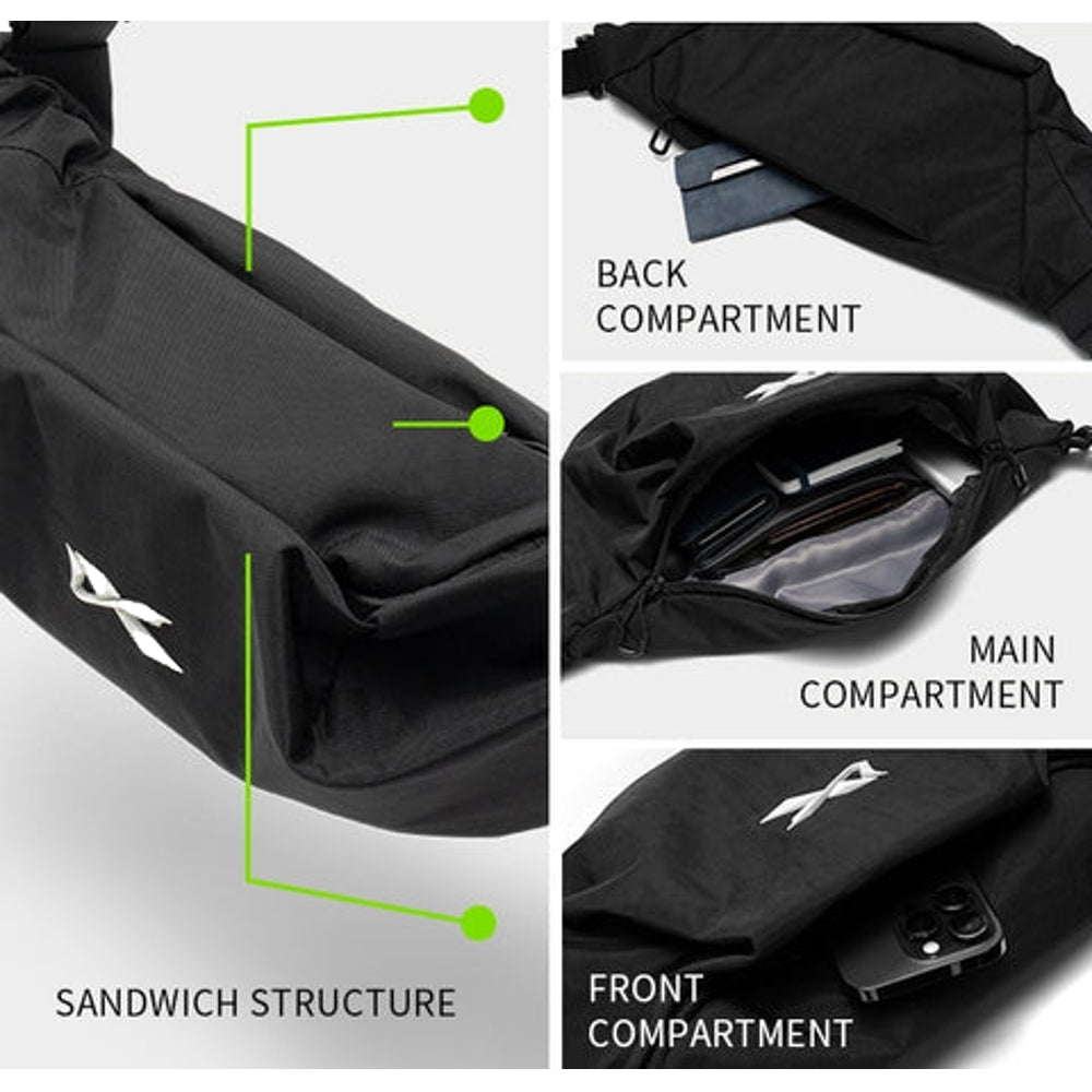 NIID VIA SERIES - PORTABLE CHEST BAG 4L-BLACK