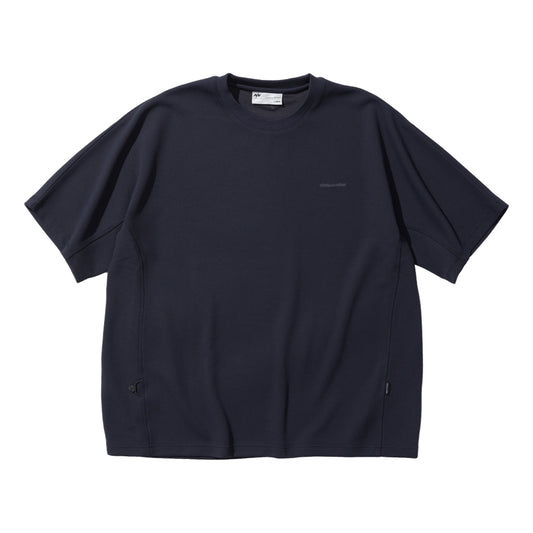 NINE POINT NINE VIEN WAFFLE TEE-DARK GREY