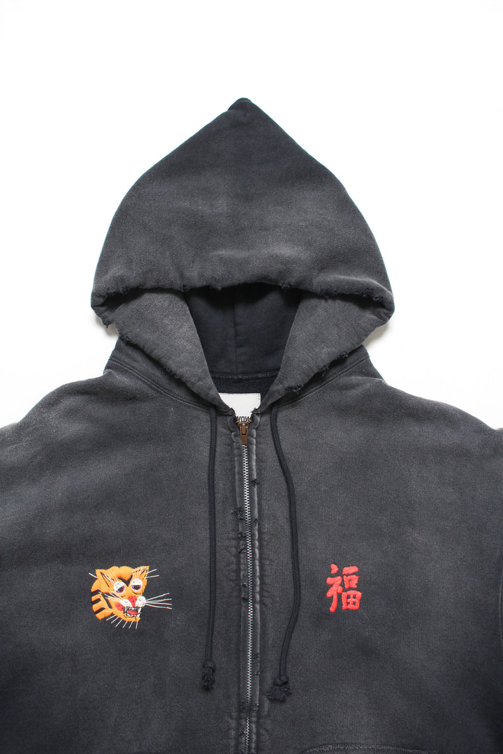 トップス BOWWOW VIETNAM ZIP HOODIE AGED BOWWOW VIETNAM ZIP HOODIE AGED-BLACK – Open Dialogue