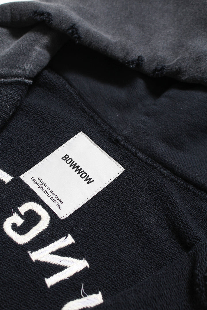 BOWWOW VIETNAM ZIP HOODIE AGED-BLACK