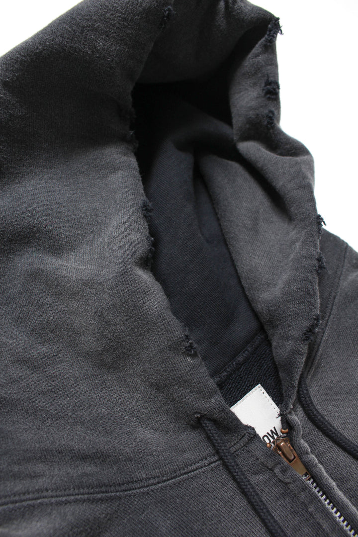BOWWOW VIETNAM ZIP HOODIE AGED-BLACK