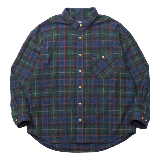 MADNESS VTG BRUSHED TWEEDY BD SHIRT (MADE IN JAPAN)-MULTI