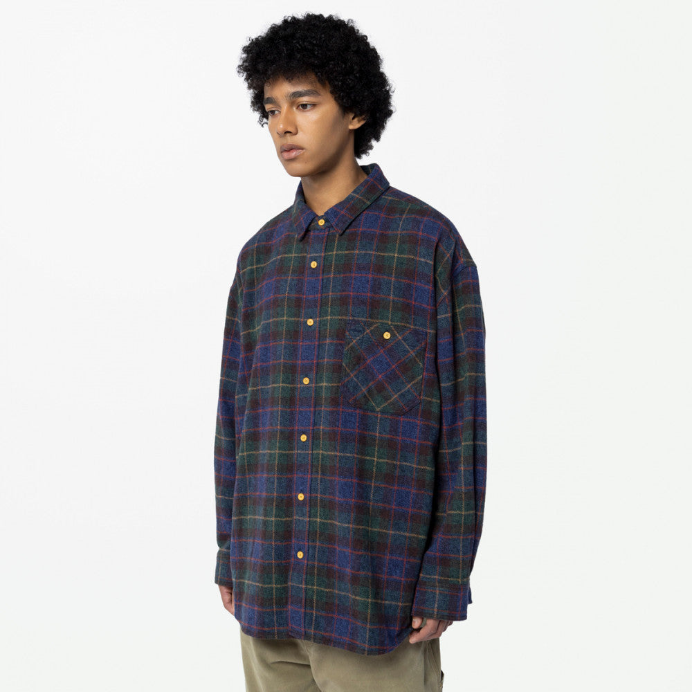 MADNESS VTG BRUSHED TWEEDY BD SHIRT (MADE IN JAPAN)-MULTI