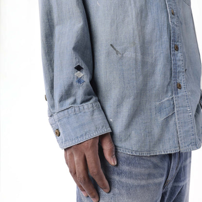 MADNESS VTG CHAMBRA BUTTONS SHIRT-INDIGO
