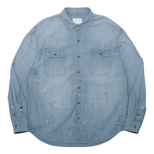 MADNESS VTG CHAMBRA BUTTONS SHIRT-INDIGO