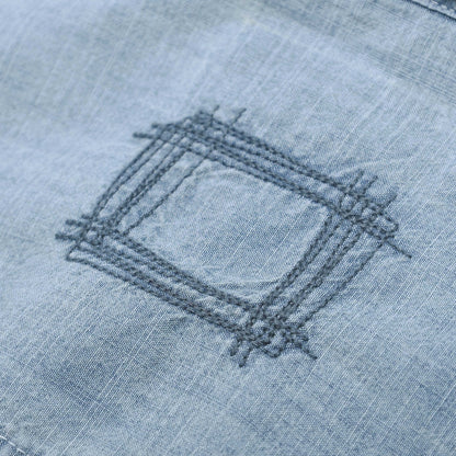 MADNESS VTG CHAMBRA BUTTONS SHIRT-INDIGO