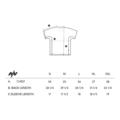 NINE POINT NINE ELEMENT WAFFLE TEE-BLACK