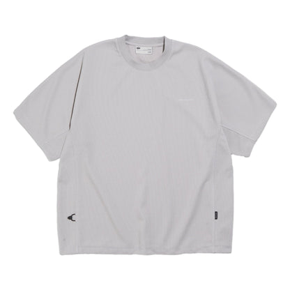 NINE POINT NINE ELEMENT WAFFLE TEE-LIGHT GREY