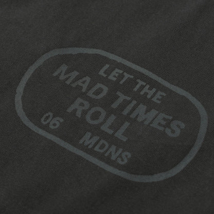 MADNESS WASHED POCKET PRINT TANK-CHARCOAL